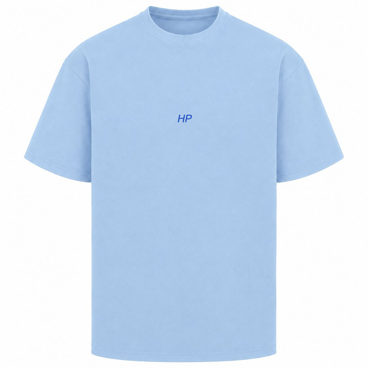 "Who the Fuck Cares" Oversized Shirt - powder blue
