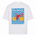 Her Pace La Bicyclette oversized Shirt - White - Rueckseite