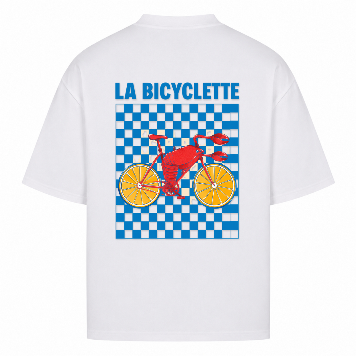 Her Pace La Bicyclette oversized Shirt - White - Rueckseite