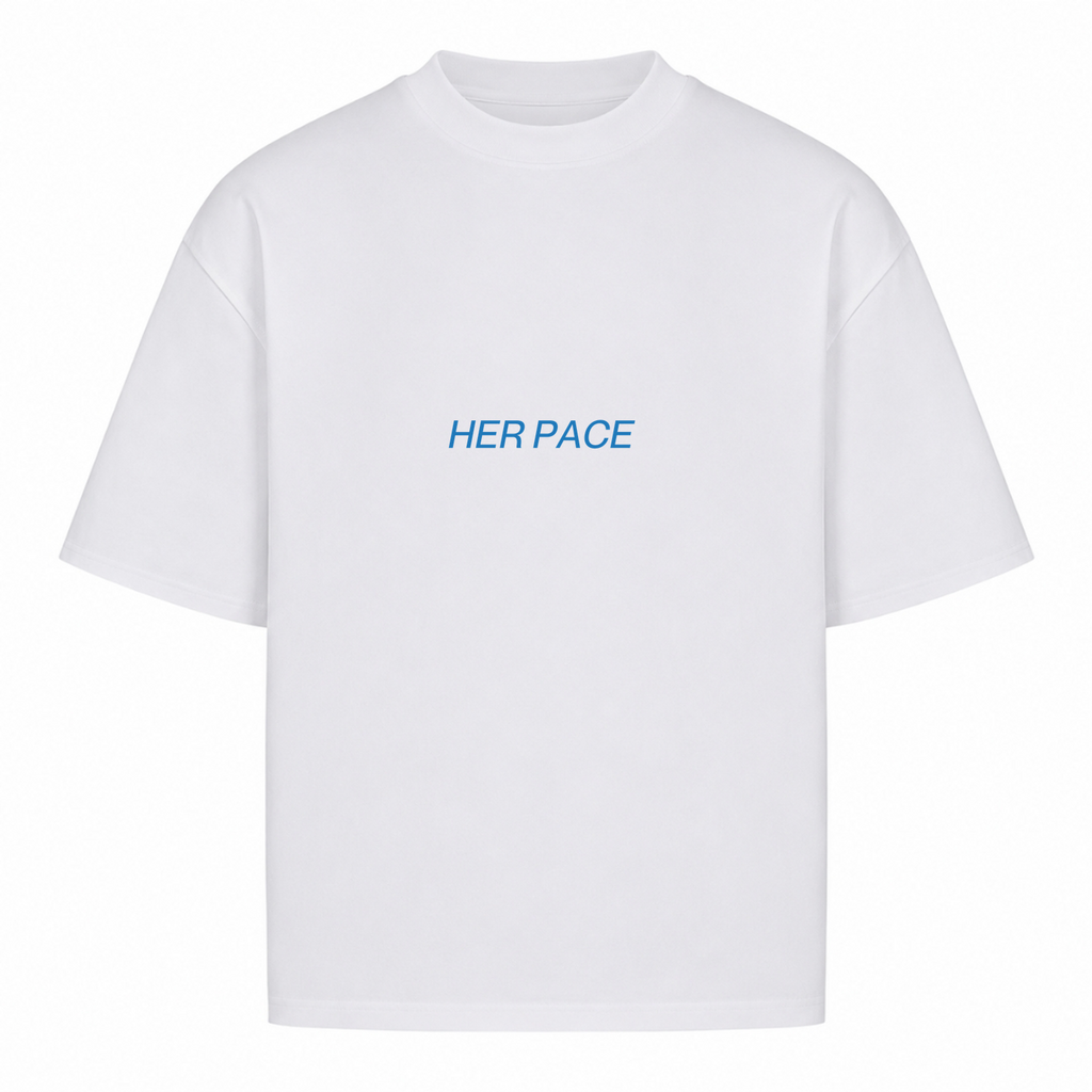 Her Pace La Bicyclette oversized Shirt - White