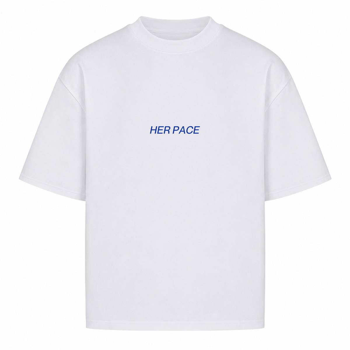 Her Pace Out of Office oversized Shirt - White