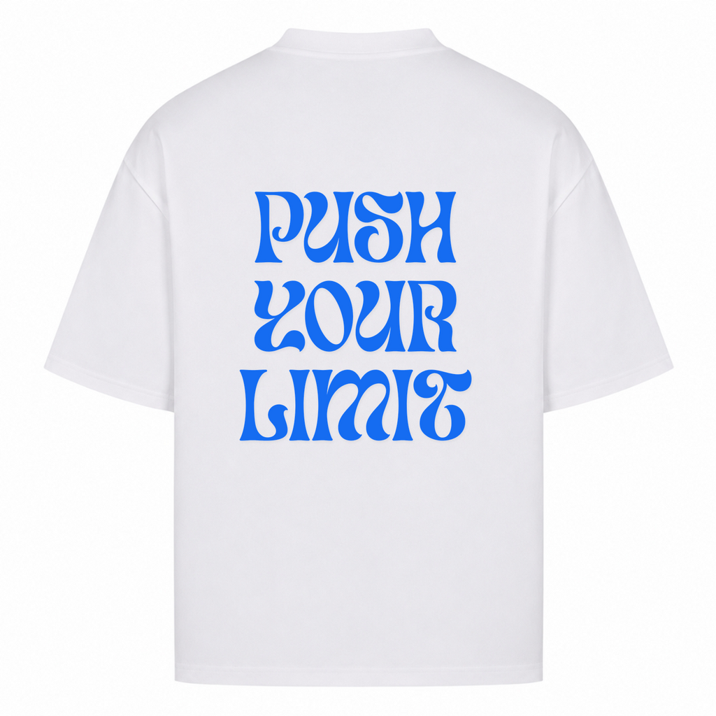 Her Pace Push your limit oversized Shirt - White - Rueckseite