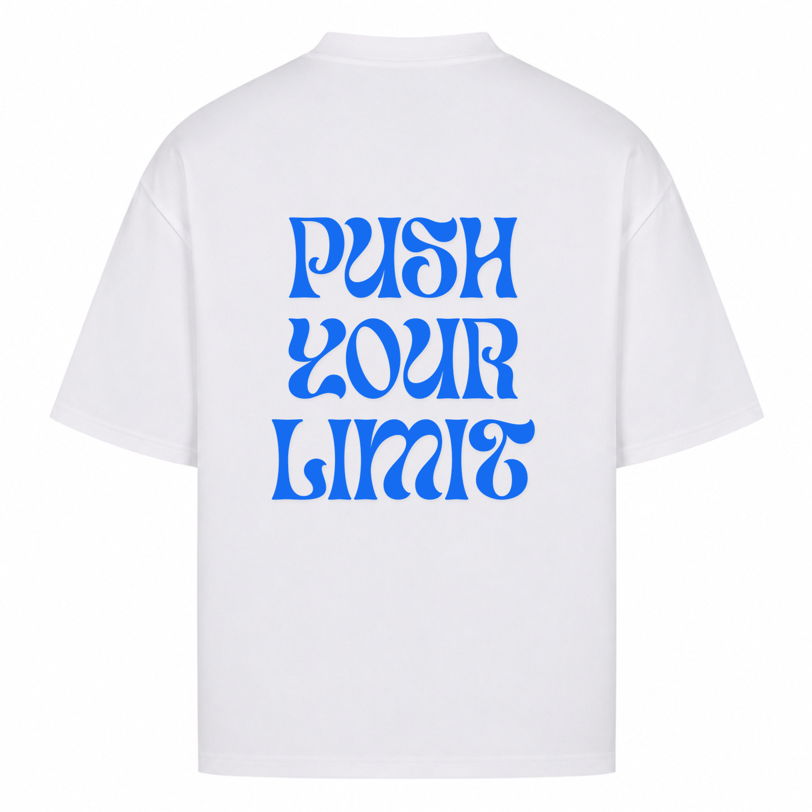 Her Pace Push your limit oversized Shirt - White - Rueckseite