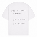 Life is about Balance oversized Shirt - Weiß - Rueckseite