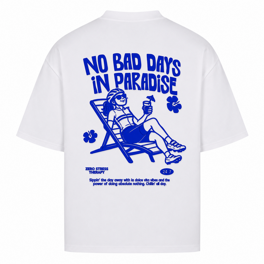Her Pace No Bad Days in Paradise - White - Rueckseite
