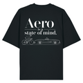 Aero is a state of mind oversized Shirt - Black - Rueckseite