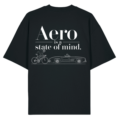 Aero is a state of mind oversized Shirt - Black - Rueckseite