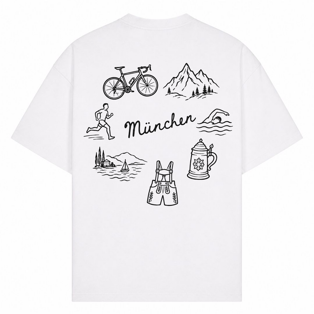 Munich Edition oversized Shirt - Weiß - Rueckseite