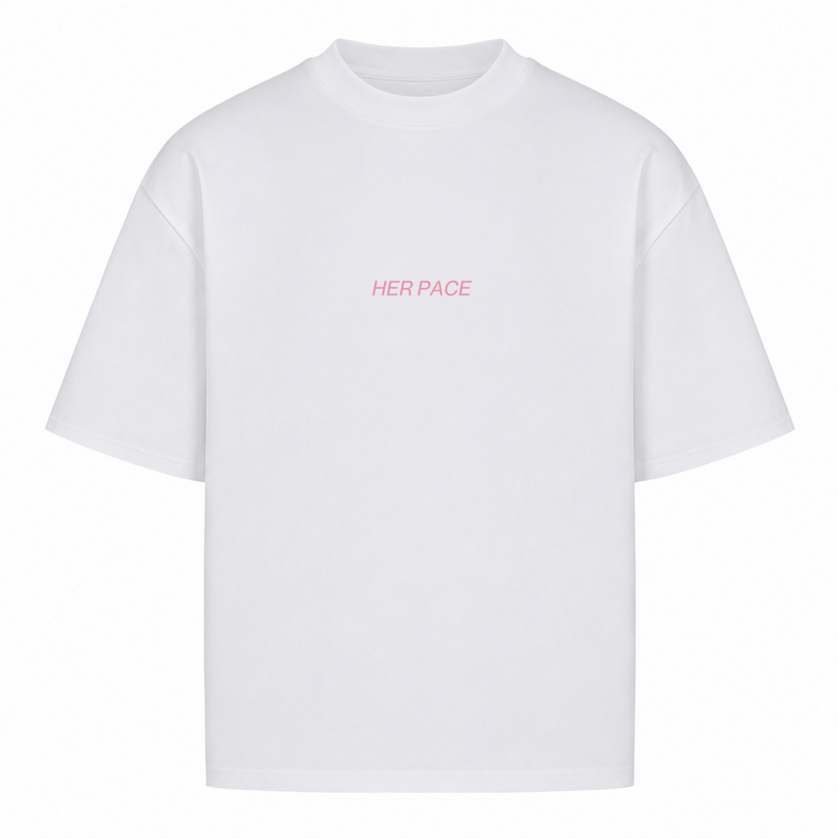 Her Pace Be your Own Sugardaddy oversized Shirt - White