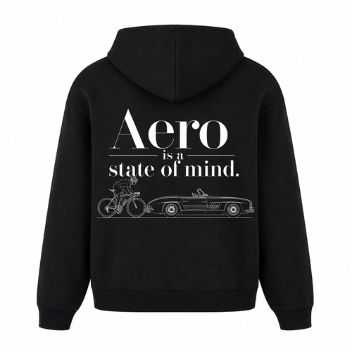 Aero is a state of Mind oversized Hoodie - Schwarz - Rueckseite