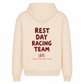Rest Day Racing Team oversized Hoodie - White Sand - Rueckseite