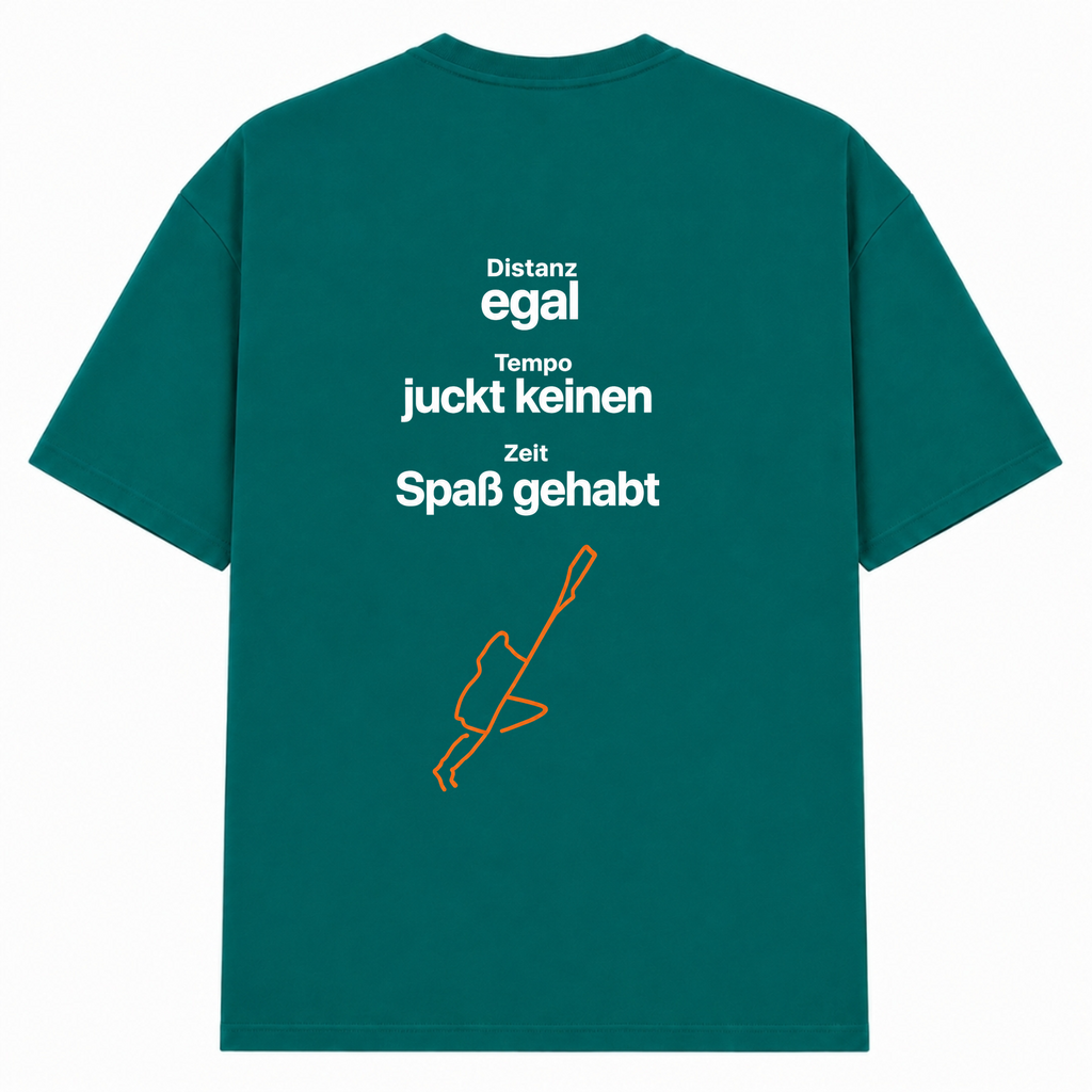 My Own Pace oversized Shirt - Green - Rueckseite