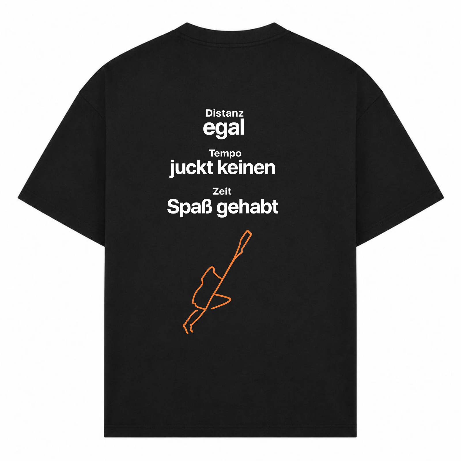 My Own Pace oversized Shirt - Schwarz - Rueckseite