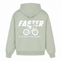 Faster oversized Hoodie - light asphalt - Rueckseite