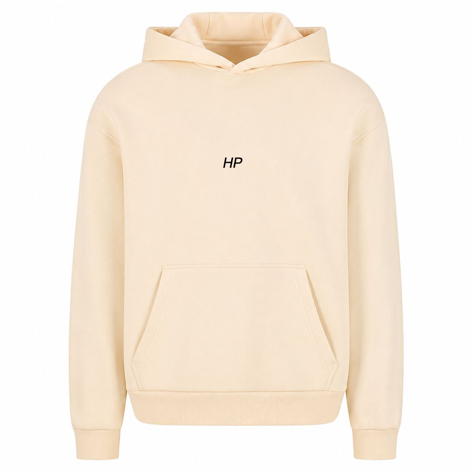 Social Media is Fake oversized Hoodie - White Sand