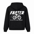 Faster oversized Hoodie - Schwarz - Rueckseite
