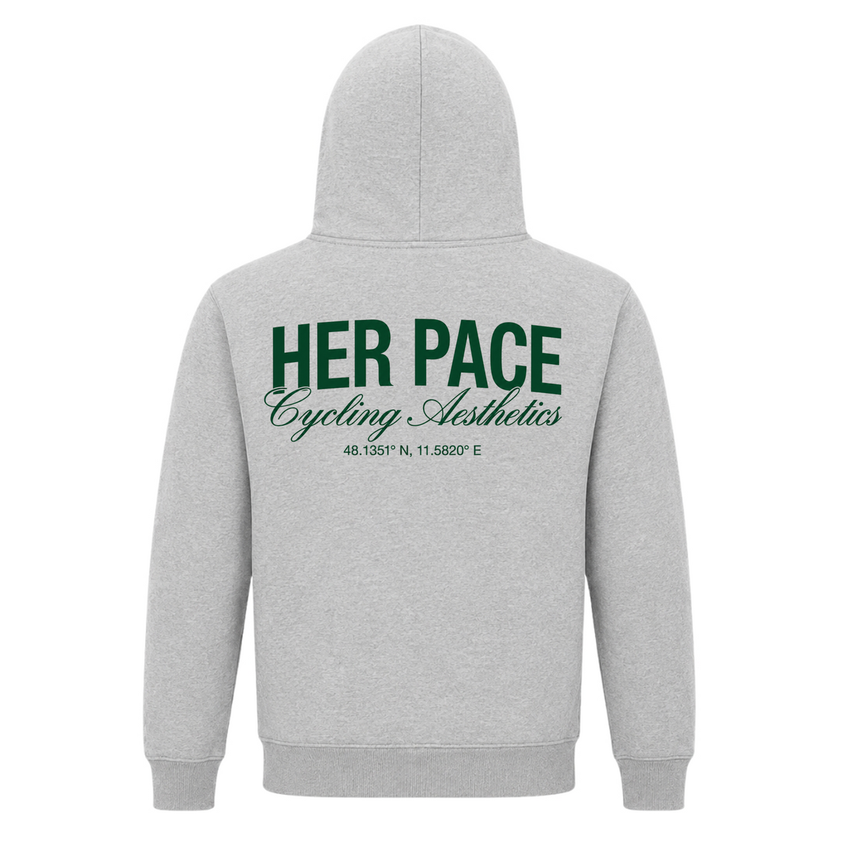 Her Pace cycling Aesthetics - Grey Melange - Rueckseite