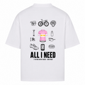Her Pace All I Need oversized Shirt - White - Rueckseite