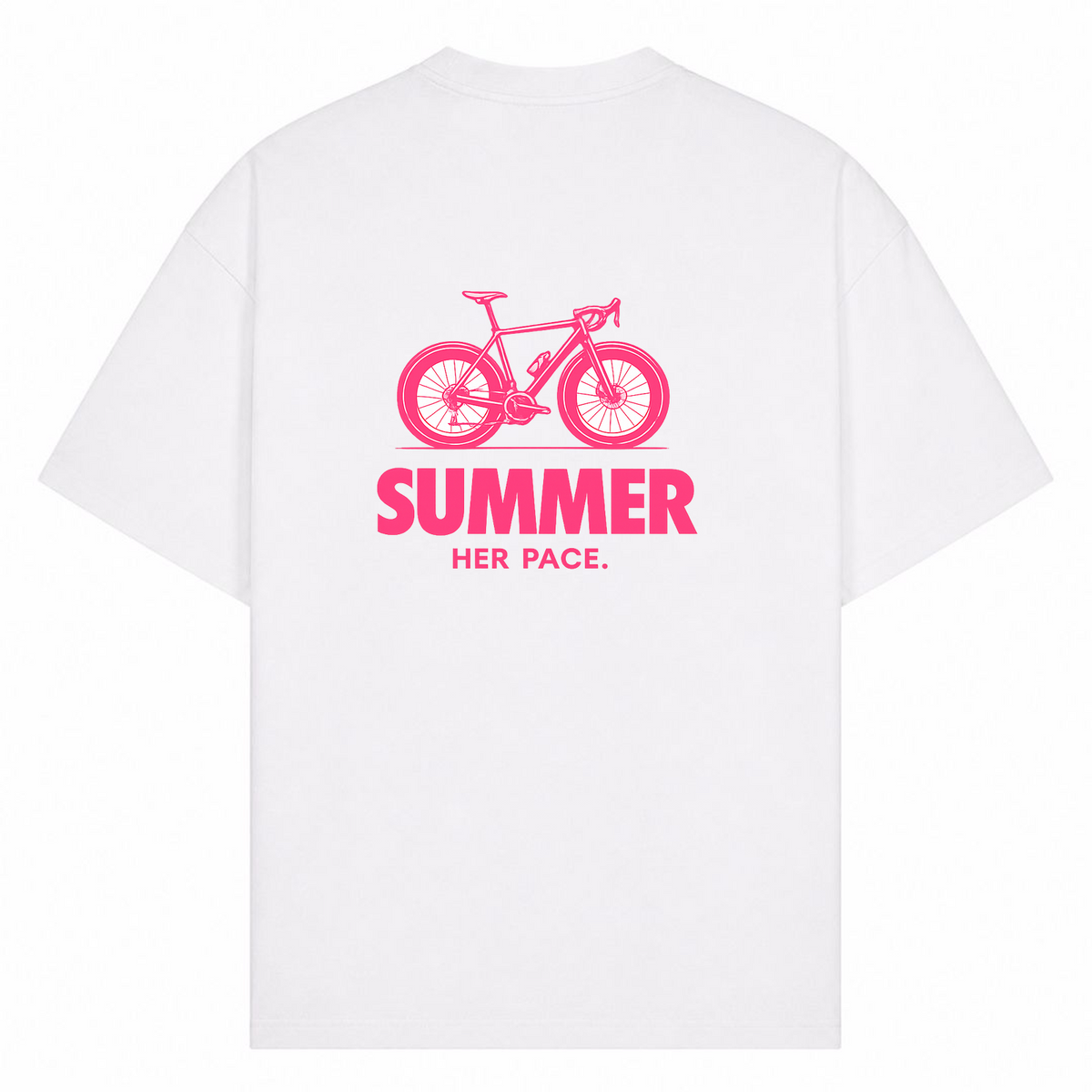 Summer oversized Shirt - Weiß - Rueckseite
