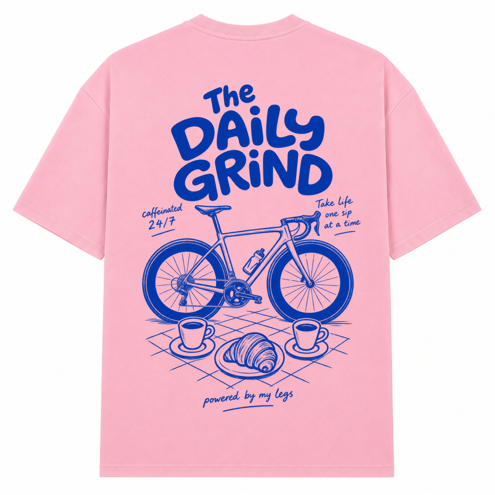 The daily grind oversized Shirt  - Soft Pink  - Rueckseite