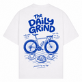 The daily grind oversized Shirt  - Weiß - Rueckseite
