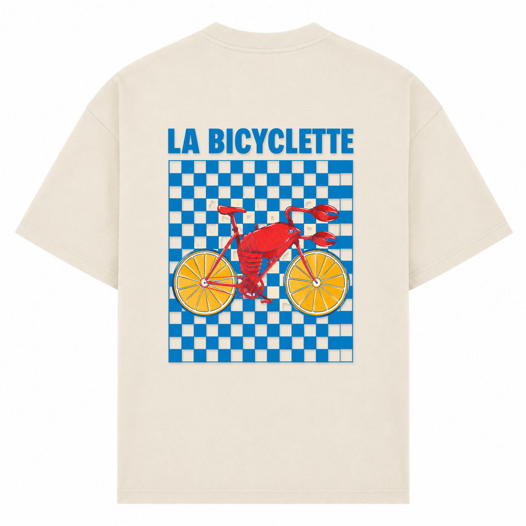 La Bicyclette oversized Shirt - Sand - Rueckseite