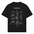Thats what I Do oversized Shirt - Schwarz - Rueckseite