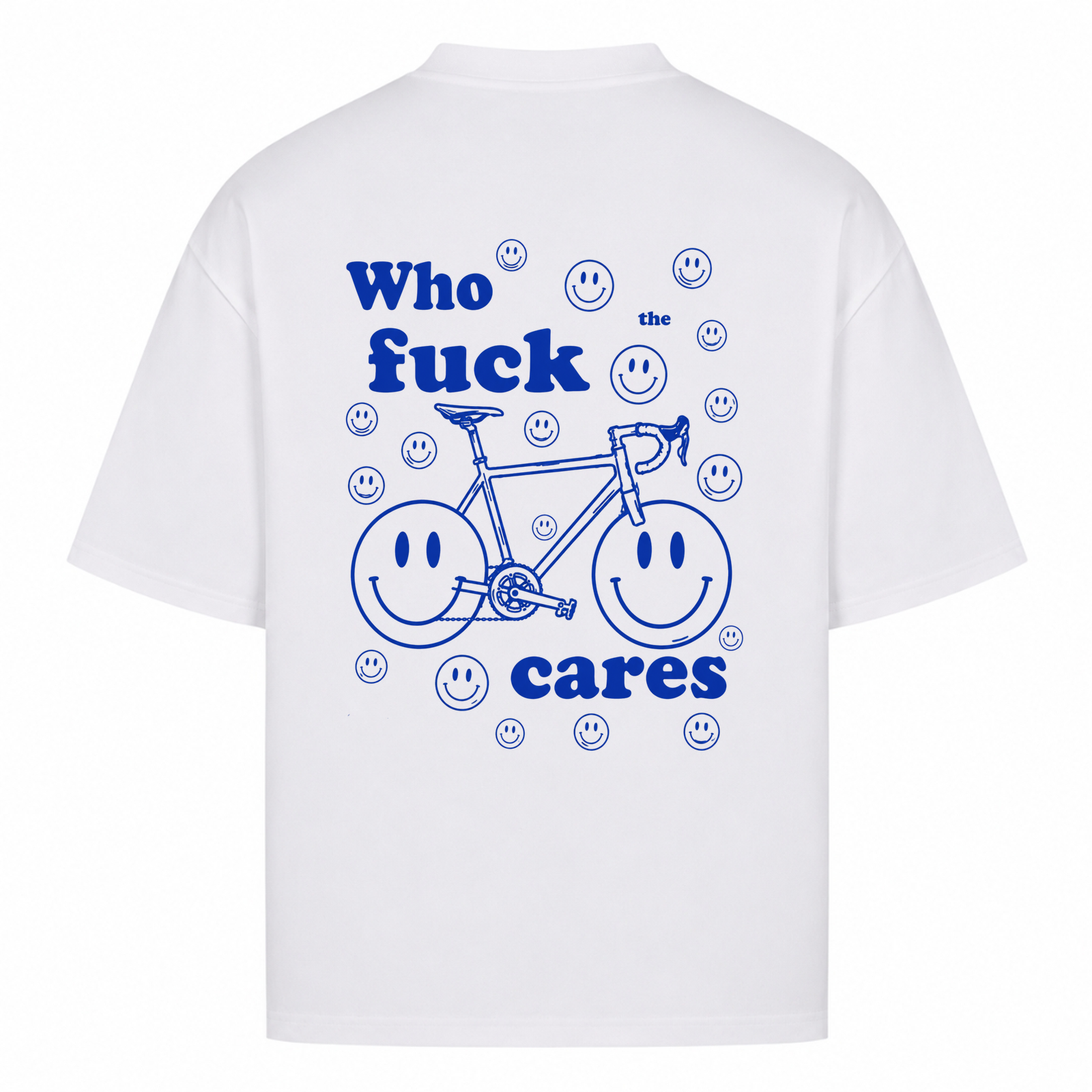 Her Pace Who the Fuck Cares Shirt - White - Rueckseite