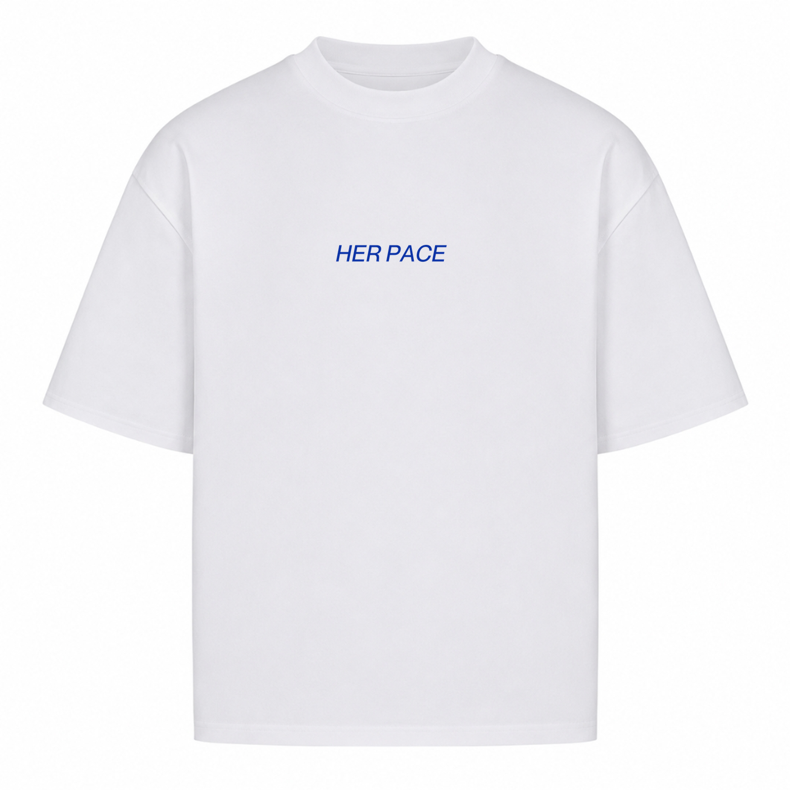 Her Pace Who the Fuck Cares Shirt - White