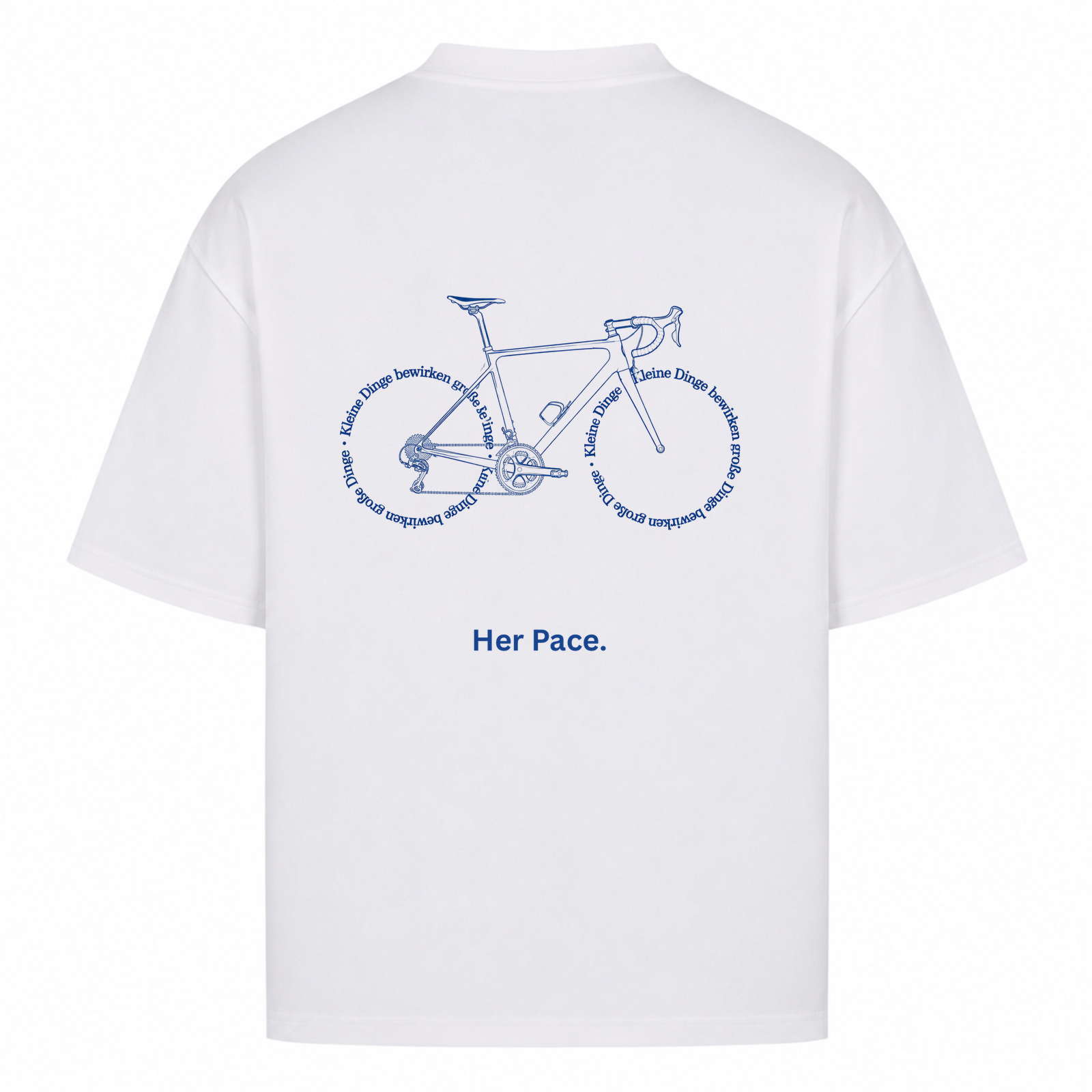 Every Step Counts oversized Shirt Ladies Oversized Tee - White - Rueckseite