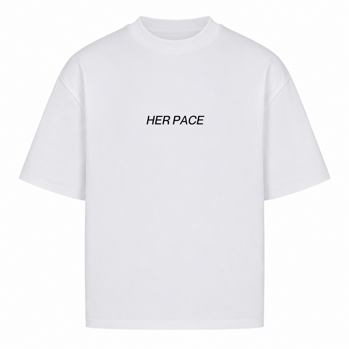Her Pace Pace Yourself oversized Shirt - White