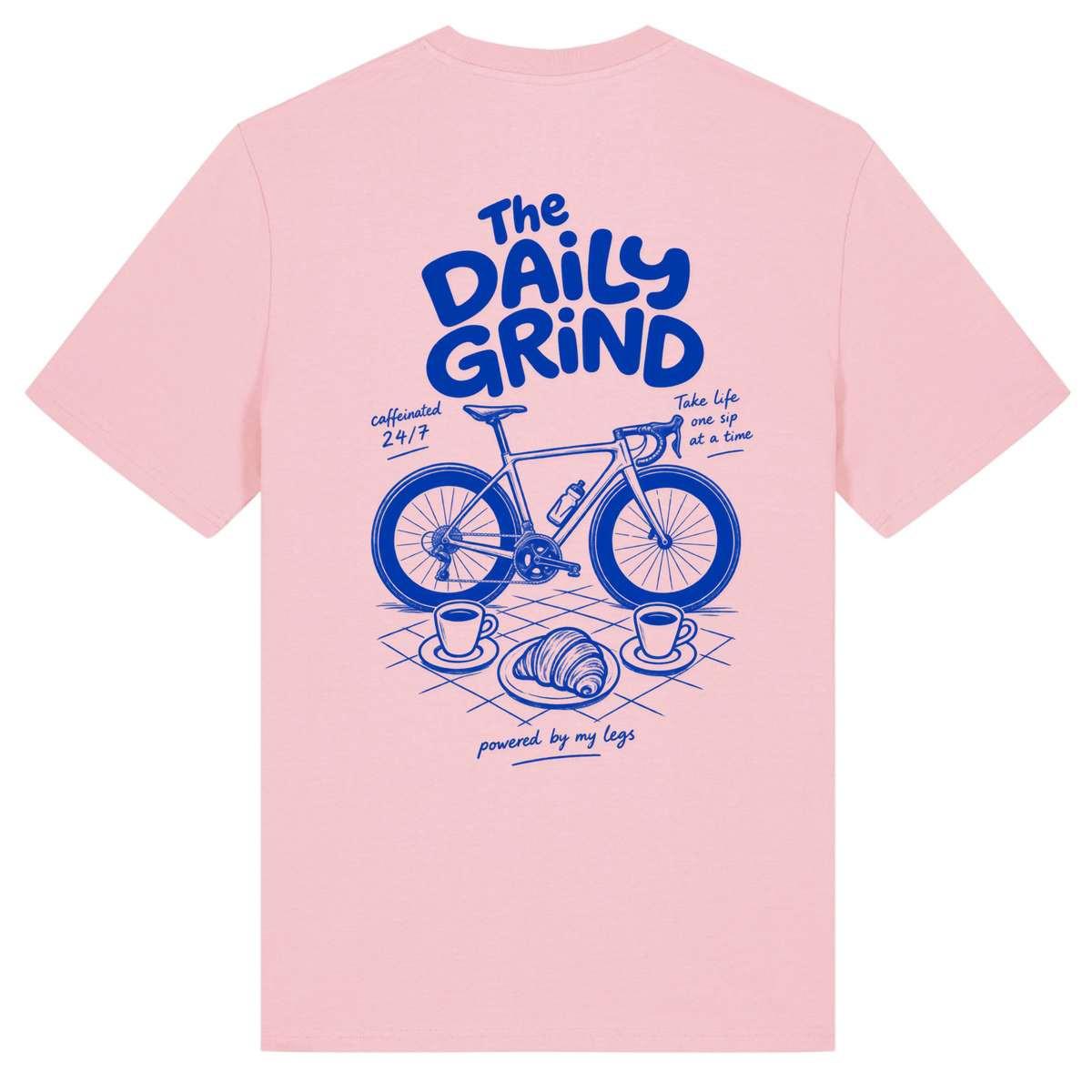 Her Pace the Daily Grind Shirt  - Cotton Pink - Rueckseite
