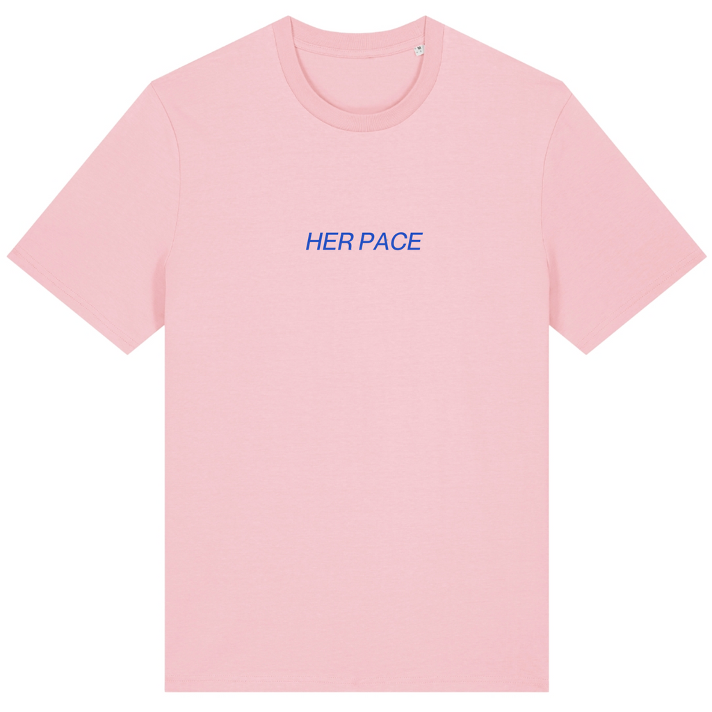 Her Pace the Daily Grind Shirt  - Cotton Pink