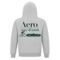 Her Pace Aero is a state of Mind Hoodie - Grey Melange - Rueckseite