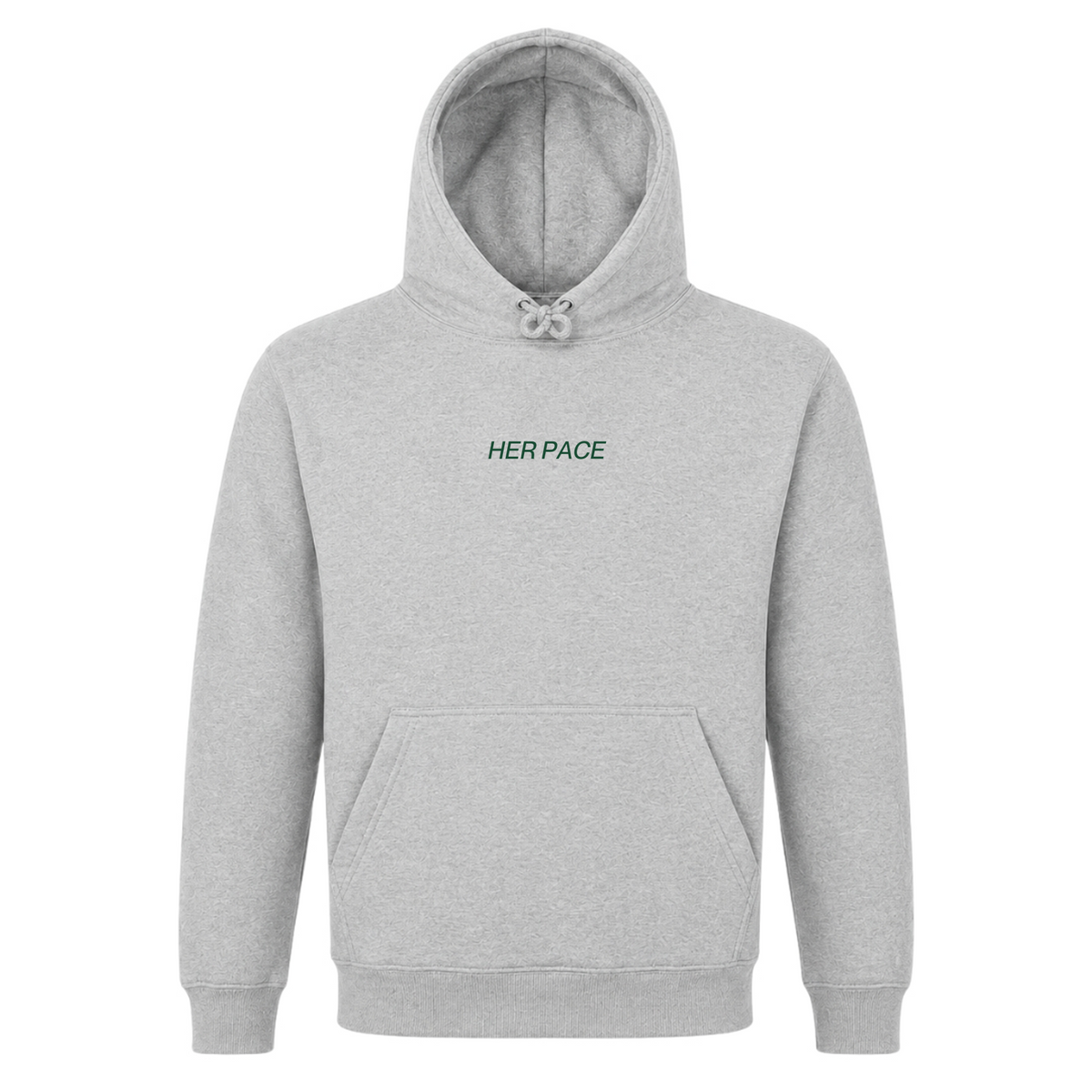 Her Pace Aero is a state of Mind Hoodie - Grey Melange