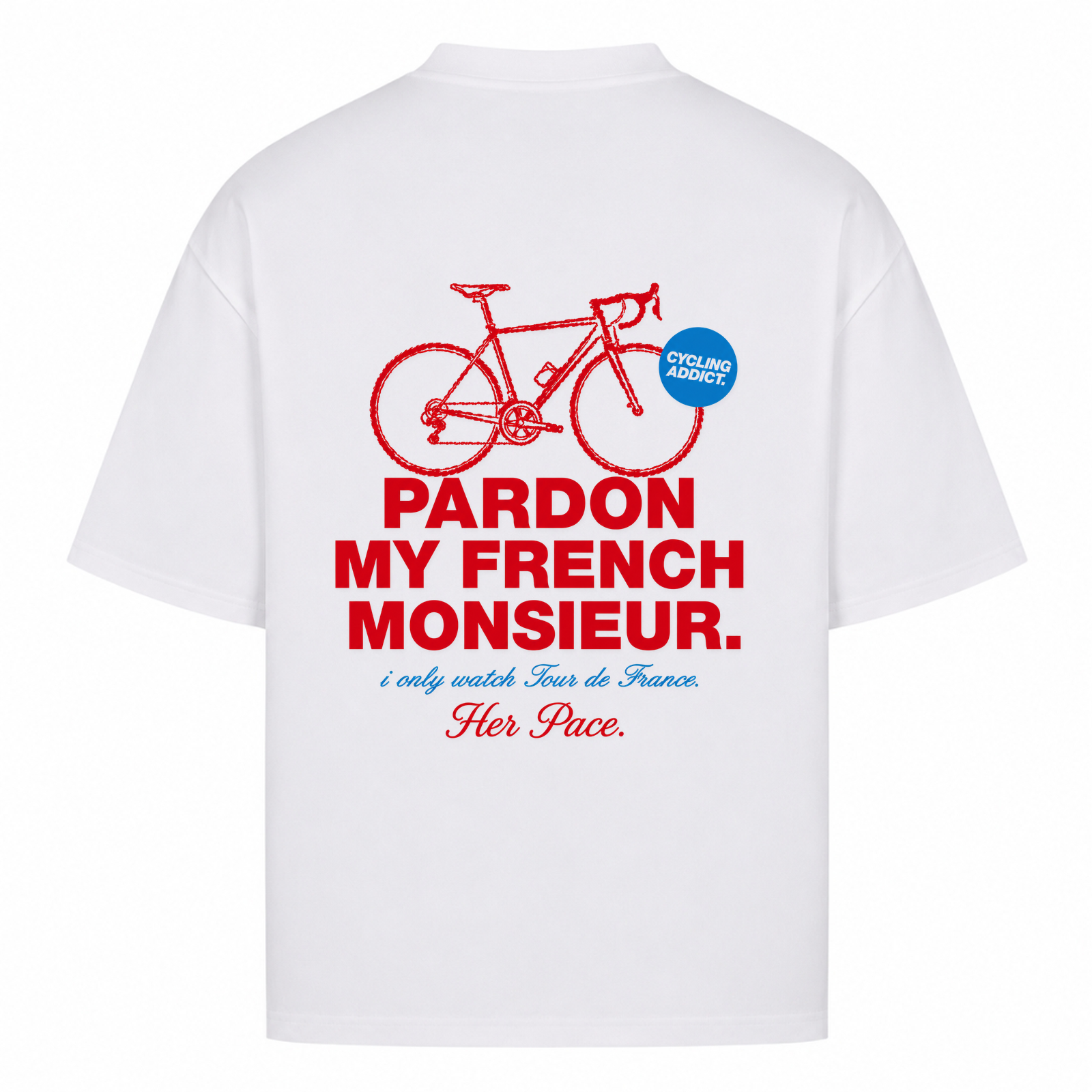 Her Pace Pardon mon Francais oversized Shirt - White - Rueckseite