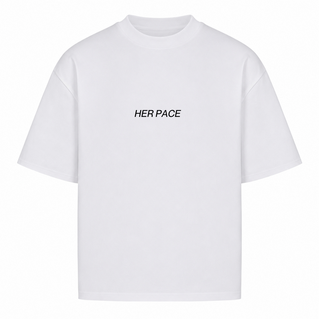 Her Pace Pardon mon Francais oversized Shirt - White