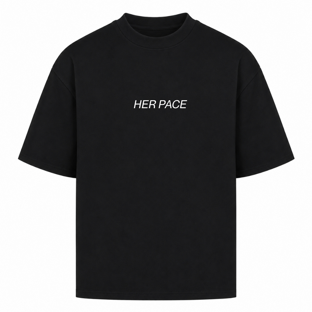 My Own Pace oversized Shirt - Black