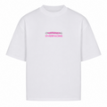 Her Pace Stop Overthinking, Start Overpacing T-Shirt oversized Shirt - White