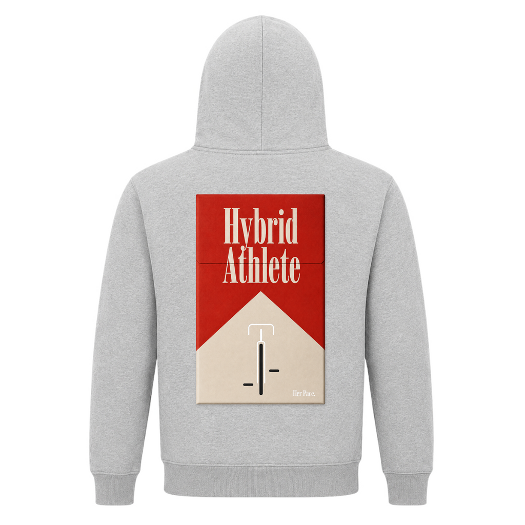 Hybrid Athlete Hoodie - Grey Melange - Rueckseite