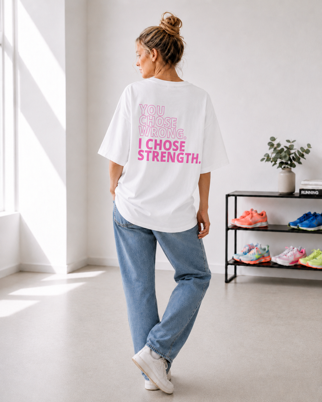 "You Chose Wrong. I Chose Strength." Oversize T-Shirt