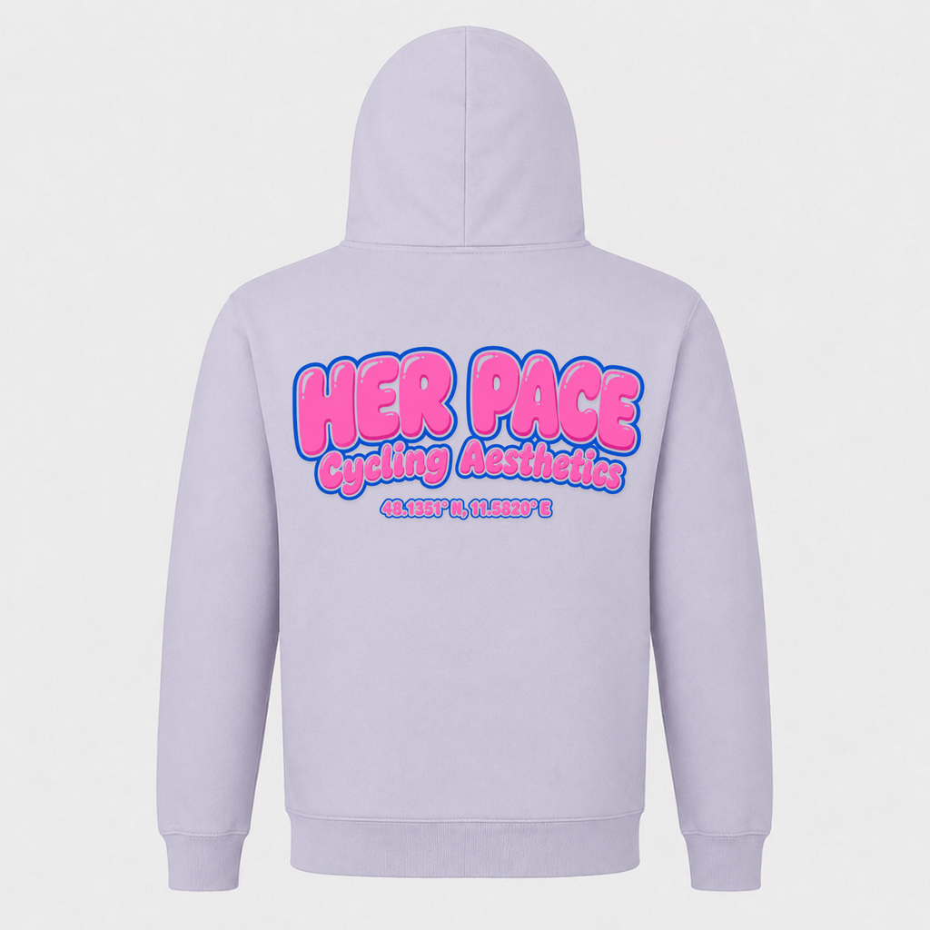 Her Pace Bubble gum Cycling Aestethics - Lilac - Rueckseite