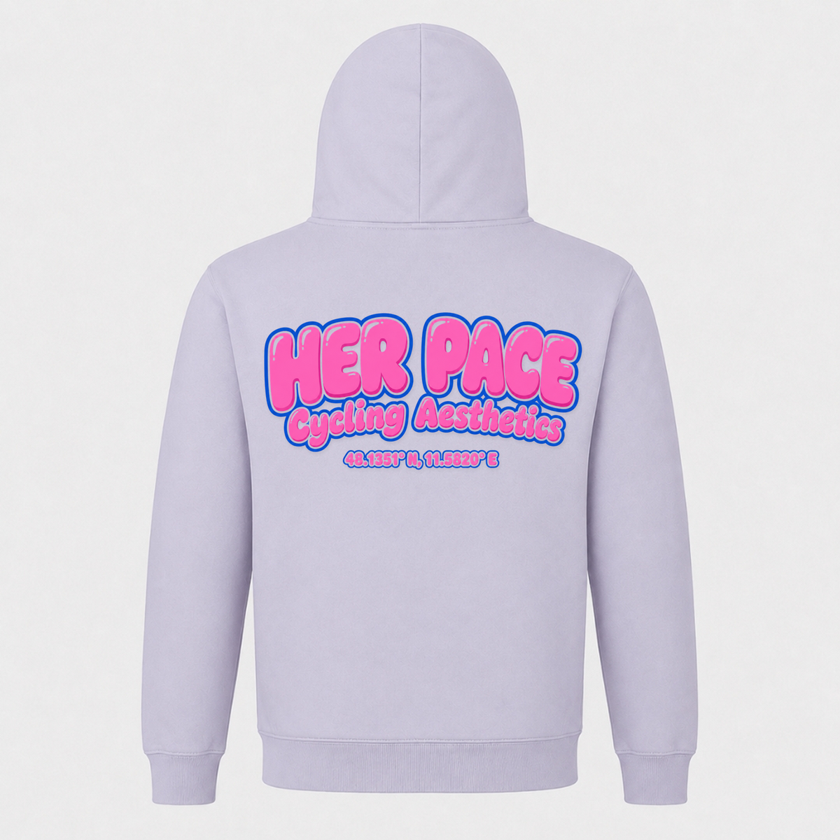 Her Pace Bubble gum Cycling Aestethics - Lilac - Rueckseite