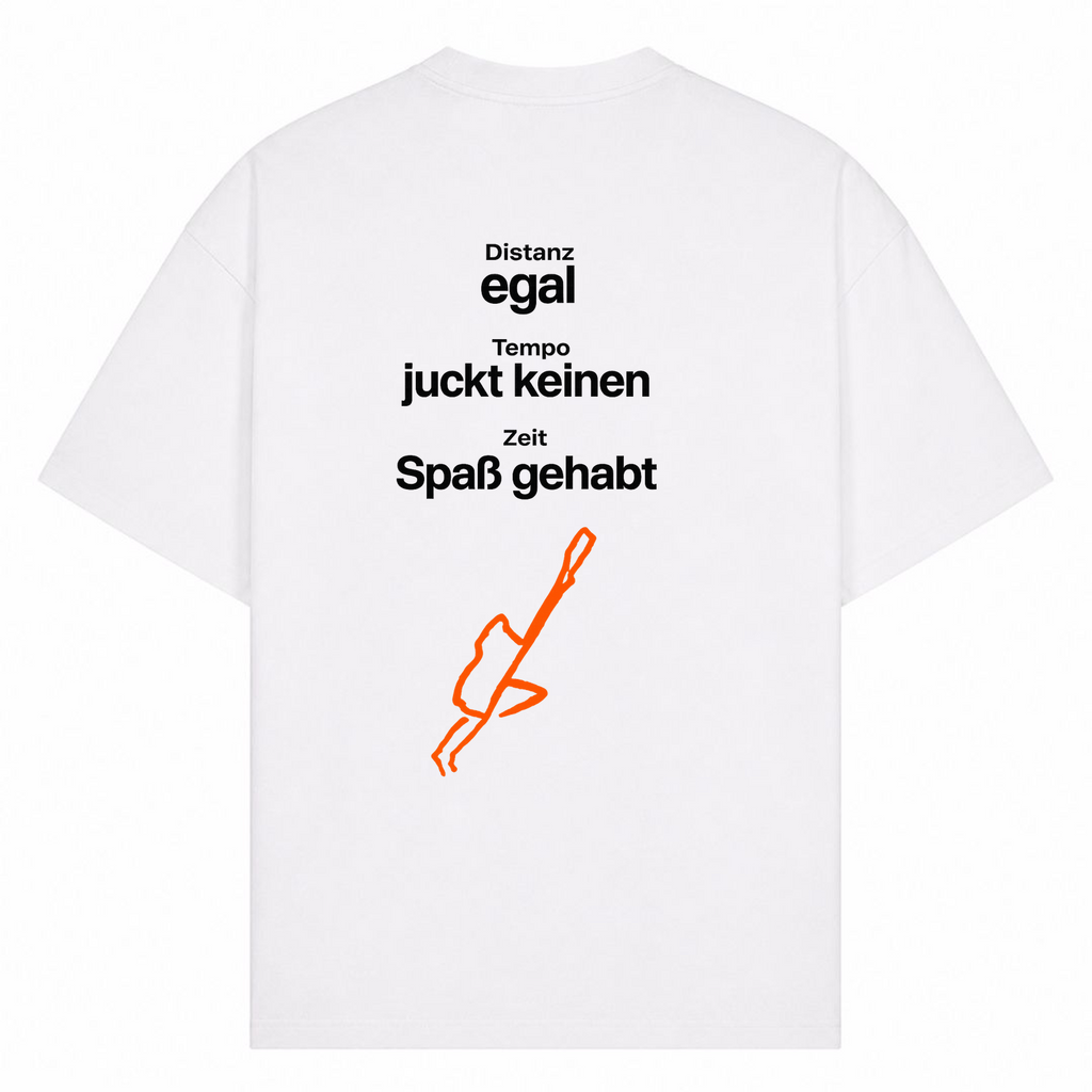 Own Pace oversized Shirt  - Weiß - Rueckseite