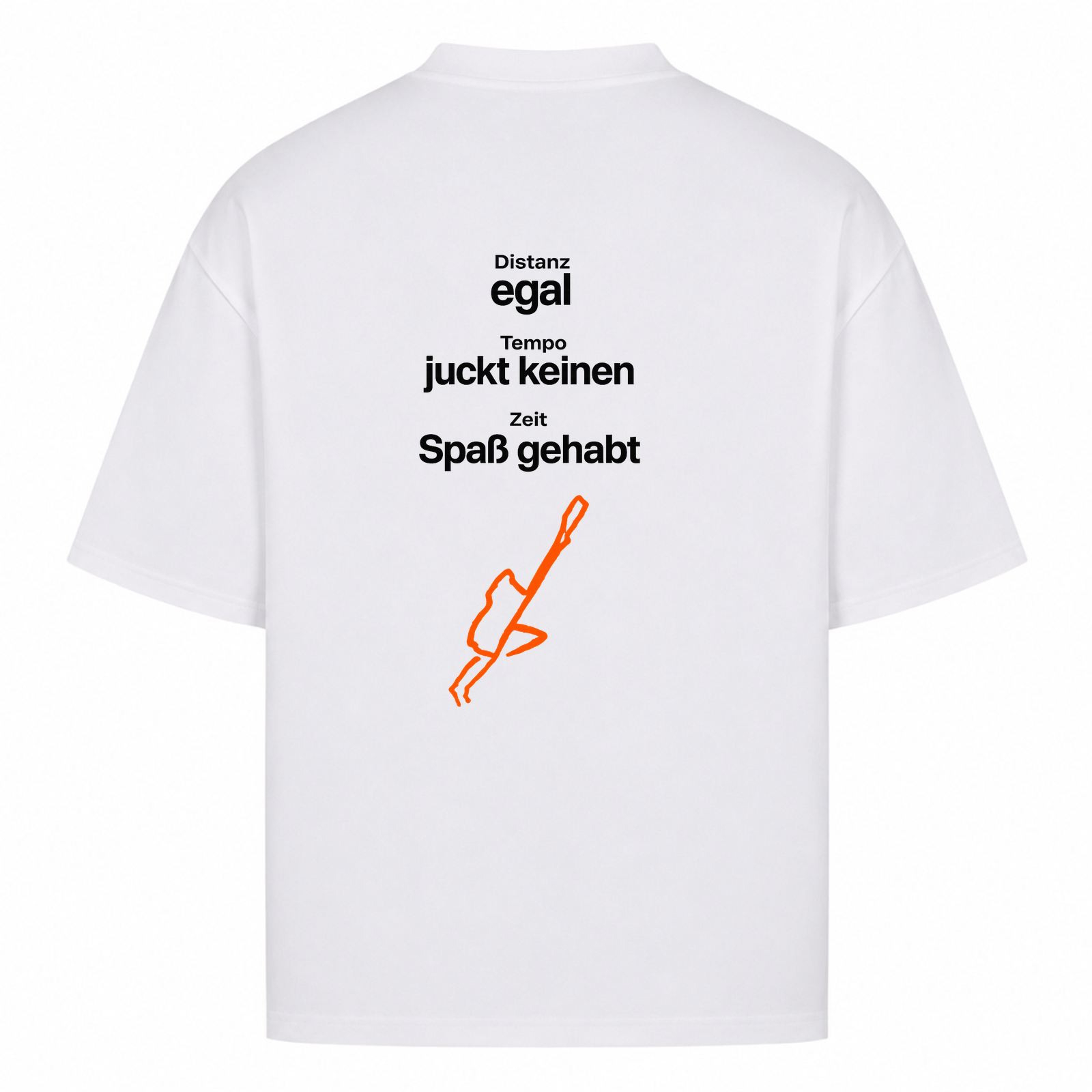 Her Pace Own Pace oversized Shirt - White - Rueckseite