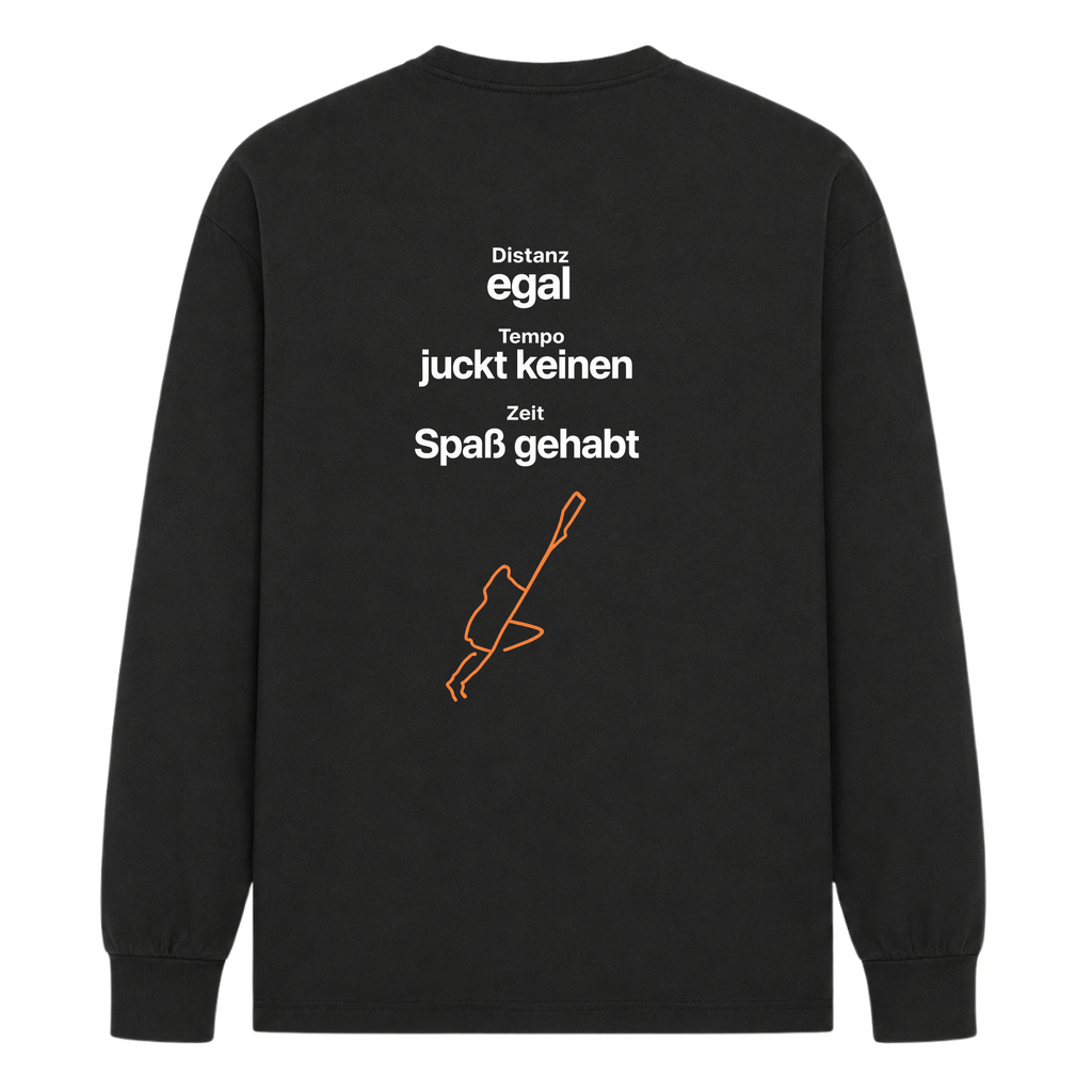My Own Pace oversized Longsleeve - Black - Rueckseite