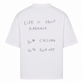 Her Pace Life is about Balance oversized Shirt - White - Rueckseite