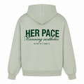 Running Aestethics oversized Hoodie - light asphalt - Rueckseite