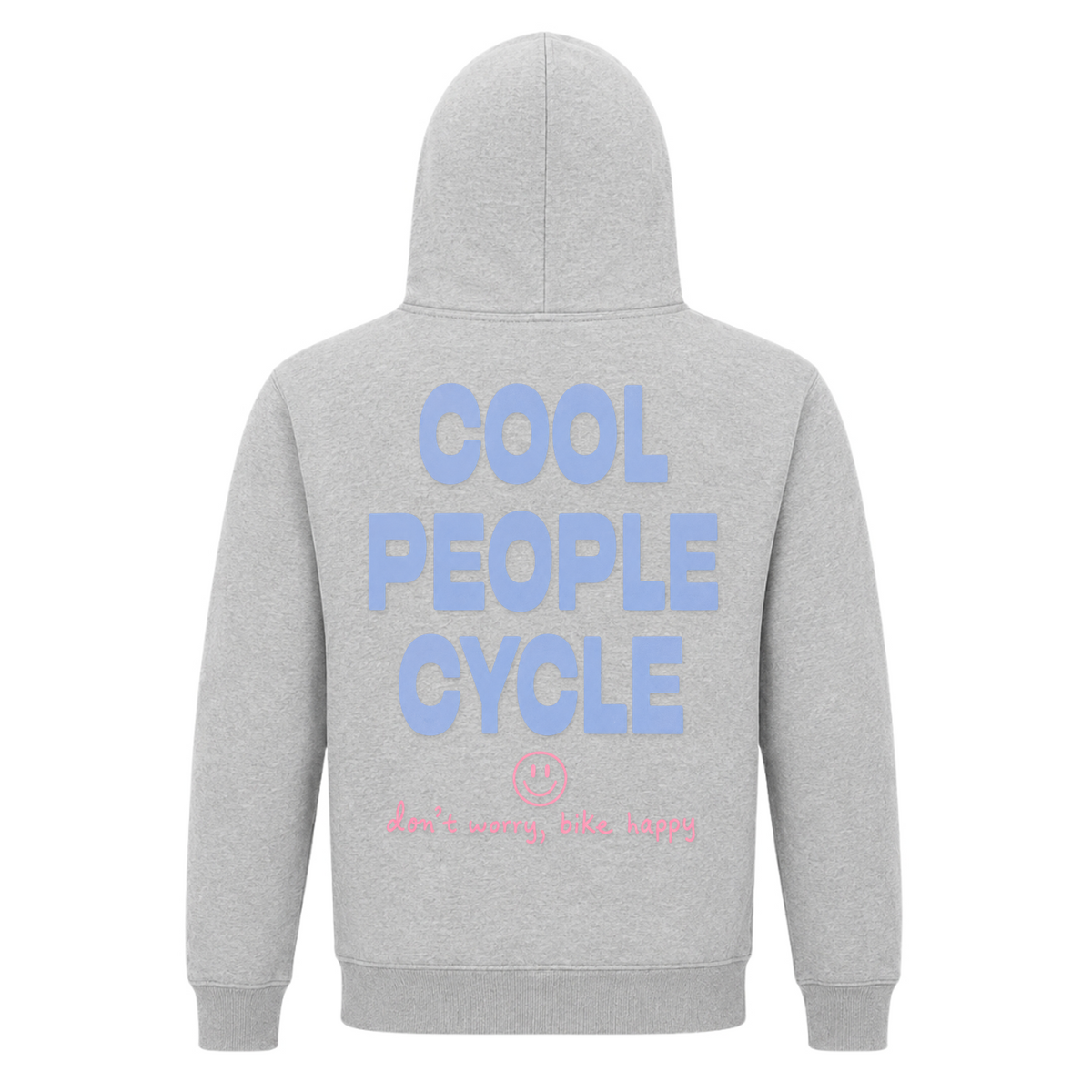 Her Pace cool People Cycle Hoodie - Grey Melange - Rueckseite