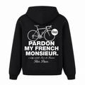 Pardon mon Francais oversized Hoodie - Schwarz - Rueckseite